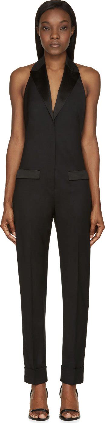 givenchy jumpsuit black|Sleeveless jumpsuit in wool .